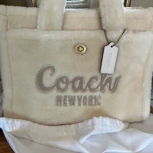 Coach large cream tote